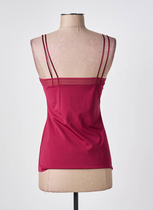 Top/caraco effet matière satinée rouge SLOGGI femme