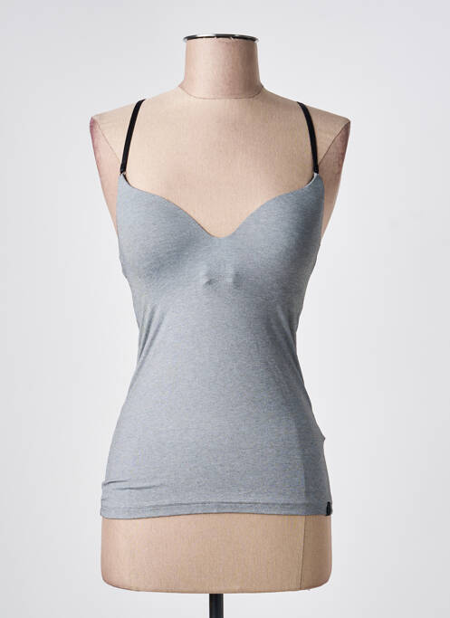 Top/caraco stretch gris SLOGGI femme