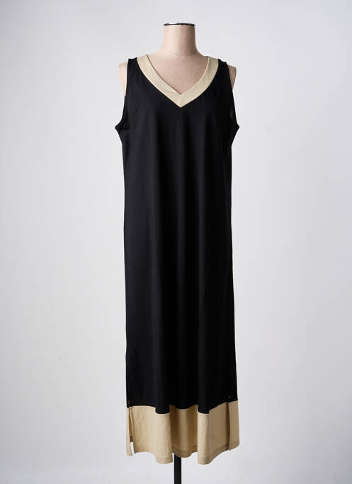 Robe longue sans manche sans manche noir SENORETTA femme