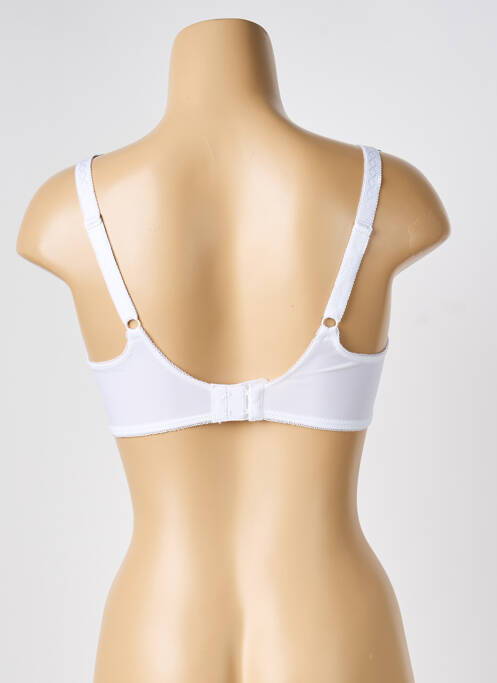 Soutien-gorge effet matière satinée haut soutien-gorge emboitant blanc EMPREINTE femme