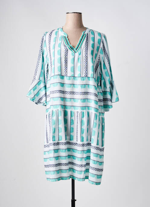 Robe mi-longue bleu SENORETTA femme