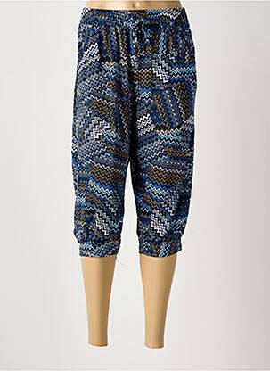 Pantacourt bleu AMPARO femme