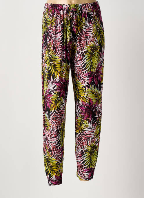 Pantalon droit stretch taille normale violet AMPARO femme