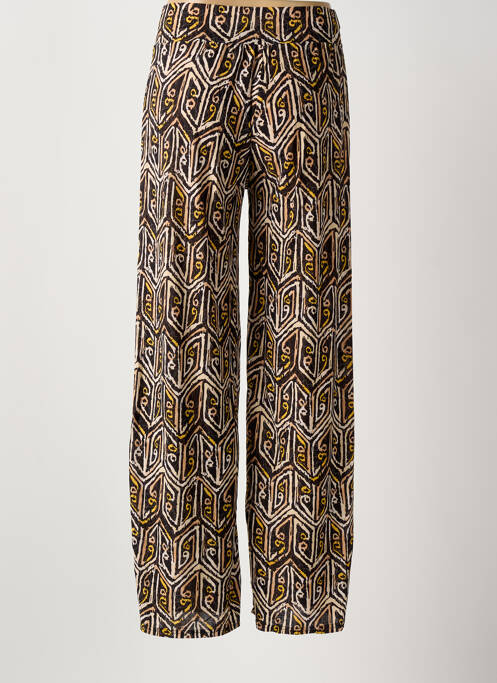 Pantalon large tissage popeline taille normale noir AMPARO femme