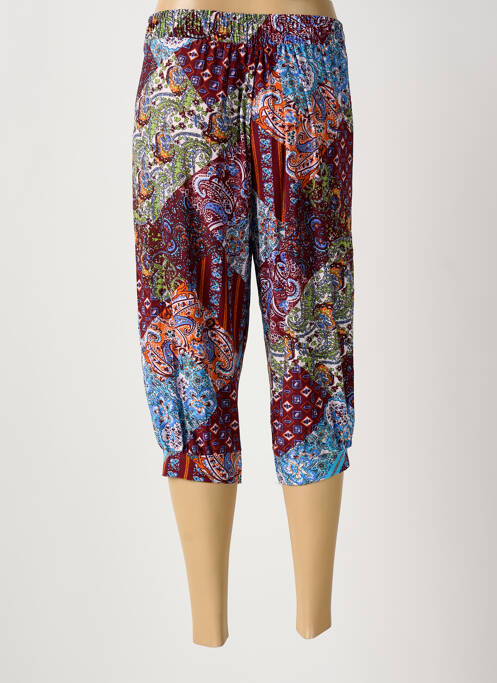 Pantacourt stretch taille normale bleu AMPARO femme