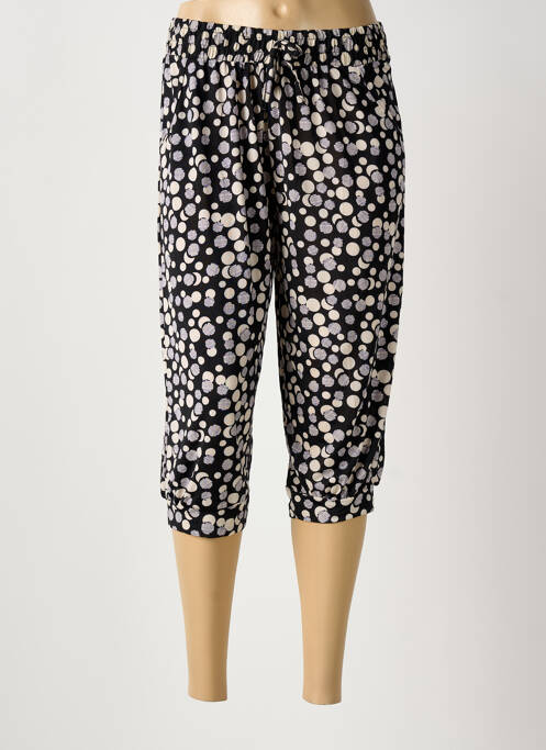 Pantacourt stretch taille normale noir AMPARO femme