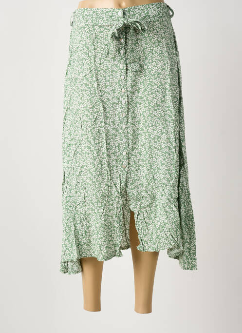 Jupe longue coupe droite vert ROSA FASHION femme