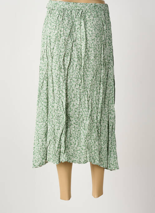 Jupe longue coupe droite vert ROSA FASHION femme
