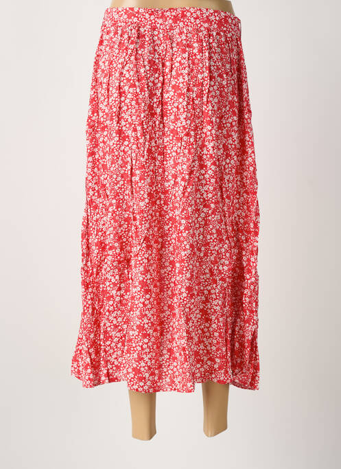 Jupe longue coupe droite rouge ROSA FASHION femme