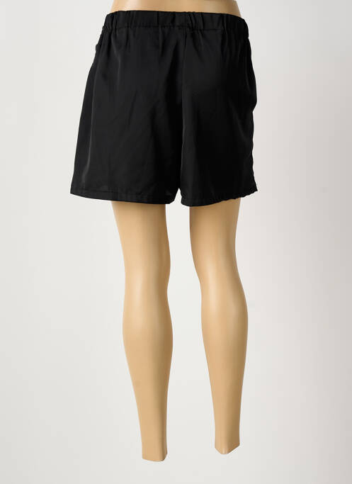 Jupe short taille élastique noir ROSA FASHION femme