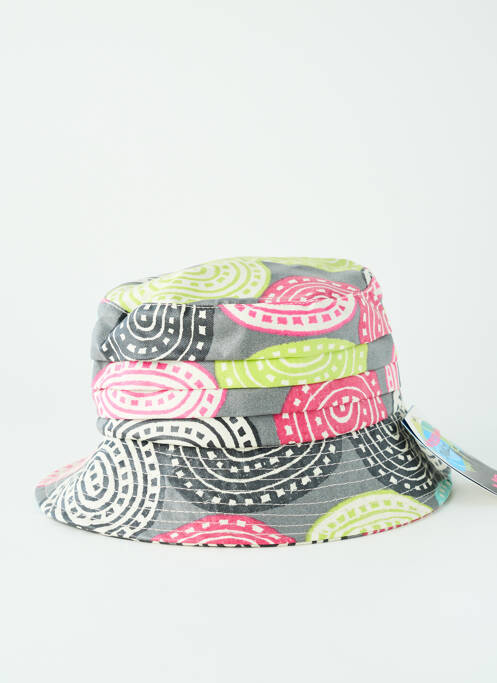 Chapeau imprimé fantaisie gris MODISSIMA femme