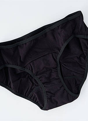 Culotte menstruelle tissage jersey noir LA CULOTTE PARISIENNE femme