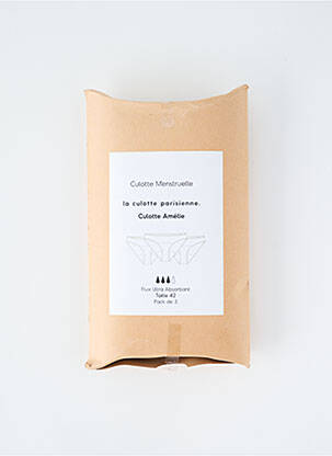 Culotte menstruelle noir LA CULOTTE PARISIENNE femme