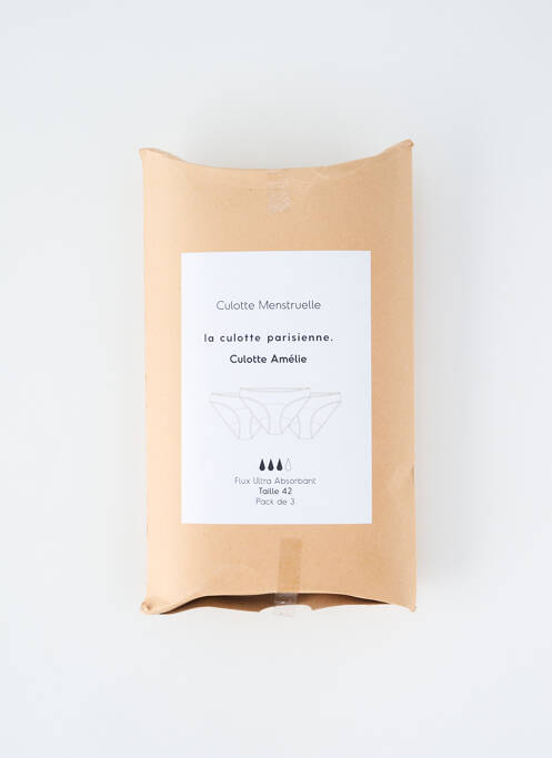 Culotte menstruelle noir LA CULOTTE PARISIENNE femme