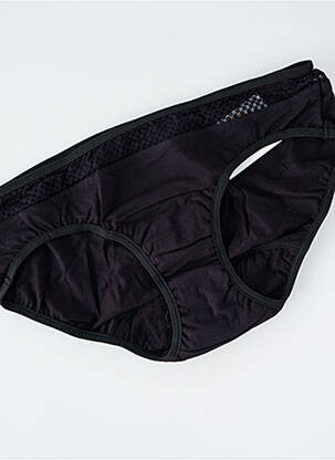 Culotte menstruelle tissage jersey noir LA CULOTTE PARISIENNE femme
