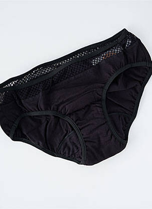 Culotte menstruelle stretch noir LA CULOTTE PARISIENNE femme