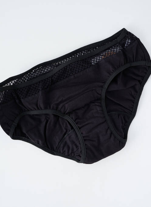 Culotte menstruelle stretch noir LA CULOTTE PARISIENNE femme