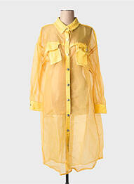 Veste casual poches jaune BUBBLEE femme