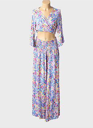 Ensemble pantalon manches longues violet ROSA FASHION femme