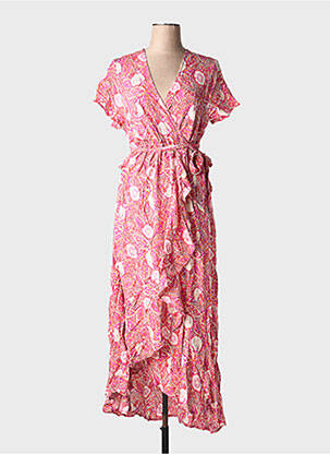 Robe longue rose ROSA FASHION femme