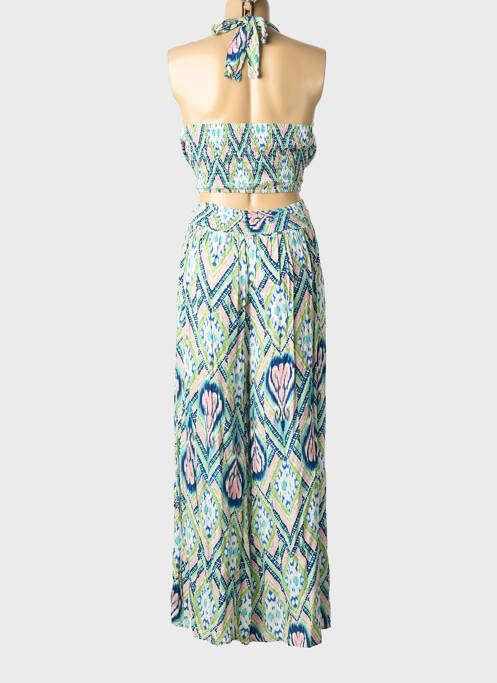 Ensemble pantalon coupe large vert ROSA FASHION femme