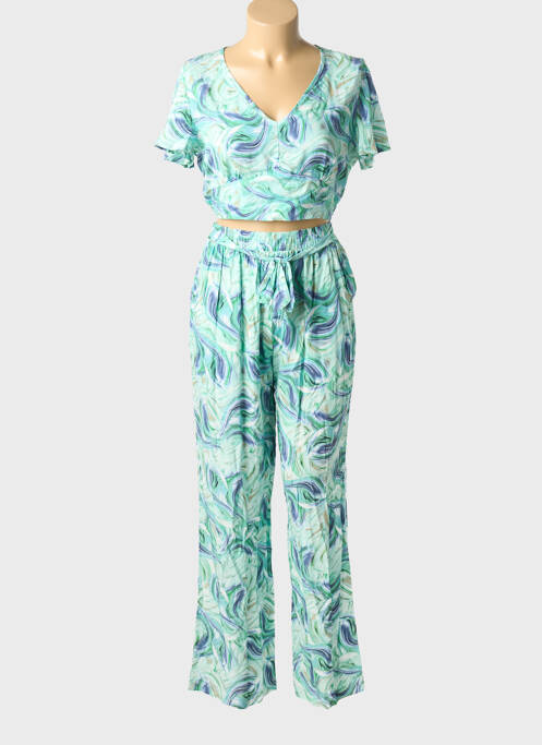 Ensemble pantalon coupe fluide vert ROSA FASHION femme
