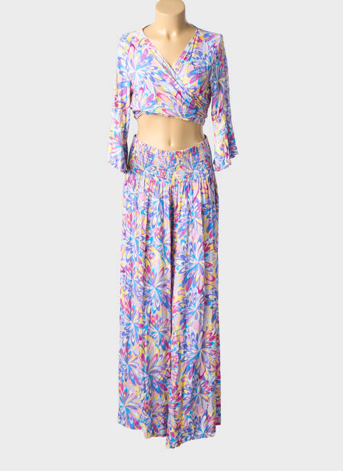 Ensemble pantalon manches longues violet ROSA FASHION femme