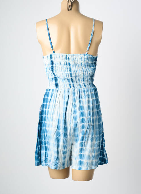 Combishort fines bretelles fines bretelles bleu ROSA FASHION femme