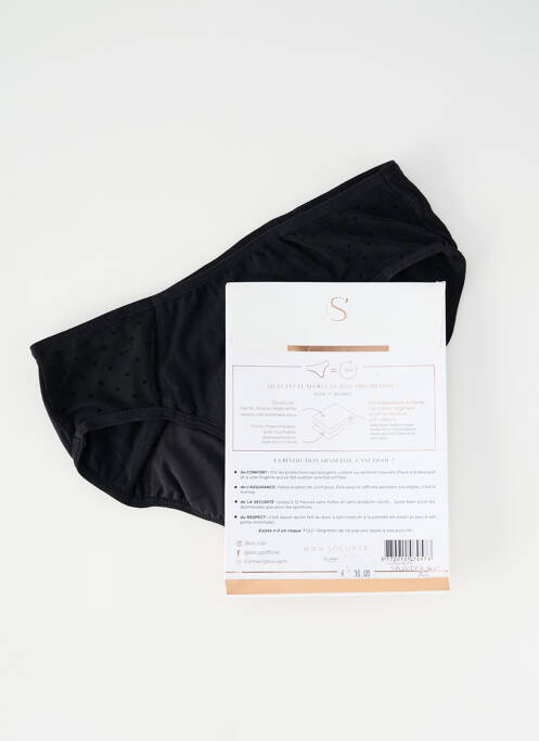 Culotte menstruelle noir SOCUP femme