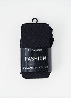 Collants imprimé fantaisie noir LE BOURGET femme