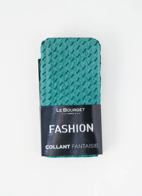Collants imprimé fantaisie vert LE BOURGET femme