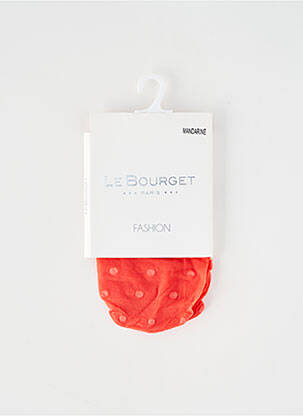 Chaussettes orange LE BOURGET femme