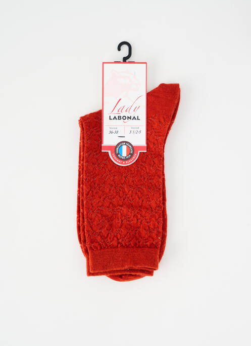 Chaussettes orange LABONAL femme