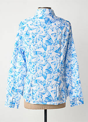 Chemisier imprimé fantaisie manches longues bleu HAWES & CURTIS femme
