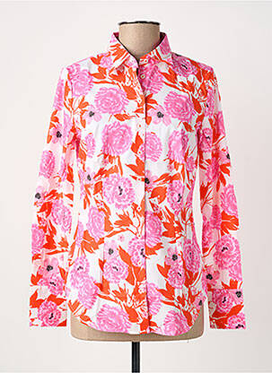 Chemisier imprimé fleurs manches longues rose HAWES & CURTIS femme