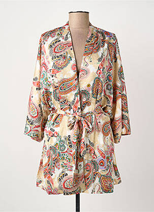 Veste kimono manches longues beige ROSA FASHION femme