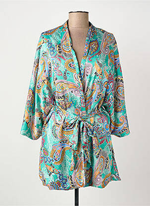 Veste kimono manches longues vert ROSA FASHION femme