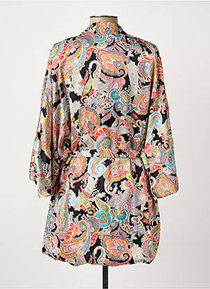 Veste kimono manches longues noir ROSA FASHION femme