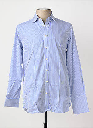 Chemise manches longues coupe cintrée bleu HAWES & CURTIS homme