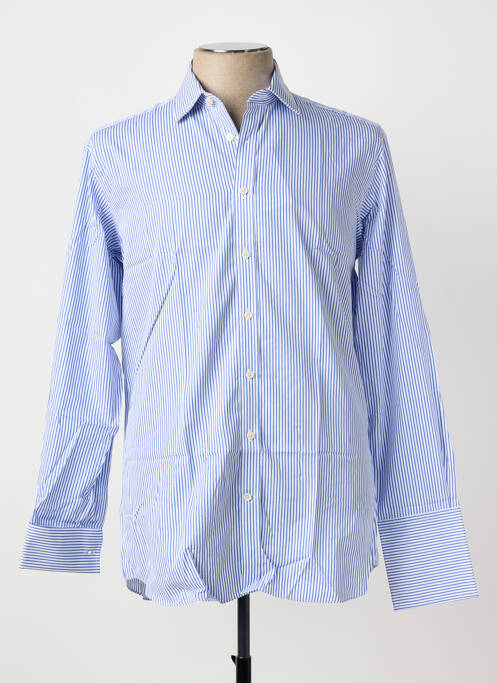 Chemise manches longues imprimé rayures bleu HAWES & CURTIS homme