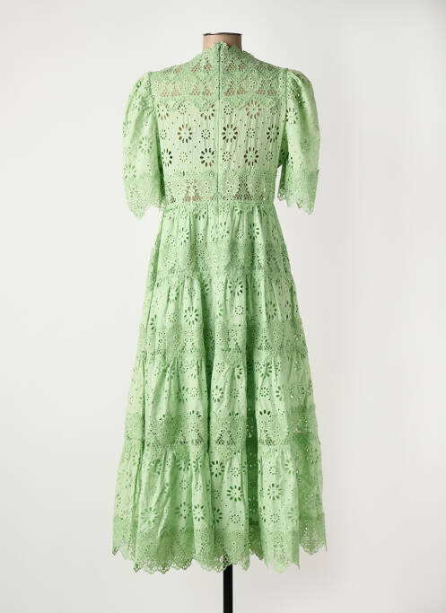 Robe longue vert F & P femme
