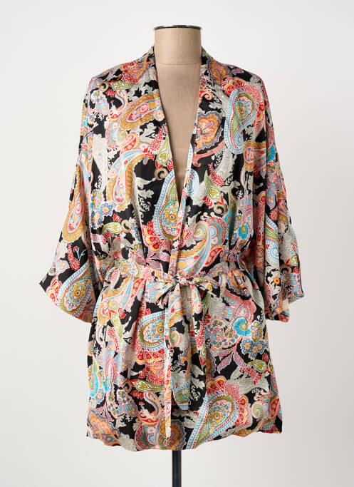 Veste kimono noir ROSA FASHION femme