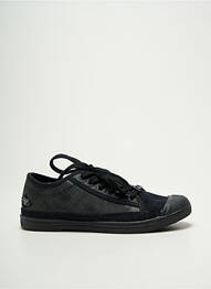Baskets bout rond talon plat jusqu'à 3cm noir LE TEMPS DES CERISES femme