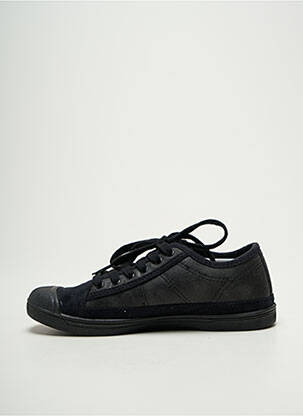 Baskets bout rond talon plat jusqu'à 3cm noir LE TEMPS DES CERISES femme