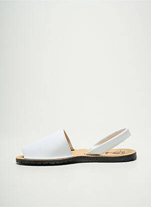 Sandales/nu pieds bout ouvert talon plat jusqu'à 3cm blanc TENTATION femme