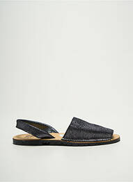 Sandales/nu pieds tissage satiné talon plat jusqu'à 3cm argent TENTATION femme