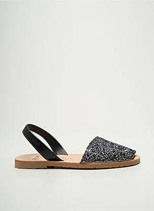 Sandales/nu pieds chiquet talon plat jusqu'à 3cm argent RIA MENORCA femme