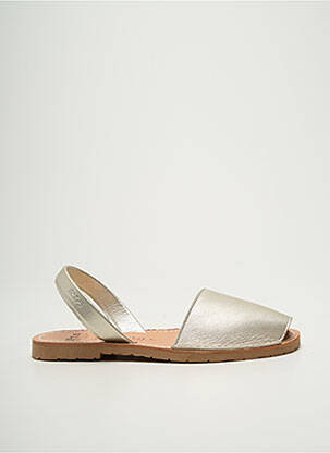 Sandales/nu pieds chiquet talon plat jusqu'à 3cm or RIA MENORCA femme