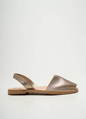 Sandales/nu pieds chiquet talon plat jusqu'à 3cm marron RIA MENORCA femme