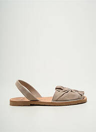 Sandales/nu pieds chiquet talon plat jusqu'à 3cm marron RIA MENORCA femme